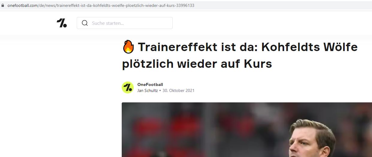 Trainereffekt Wolfsburg